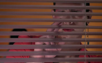 Free Stock Video Young Gay Man In Makeup Peeking Out The Window