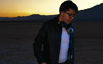 Free Stock Video Young Dj Playing On A Desert Plane At Sunset
