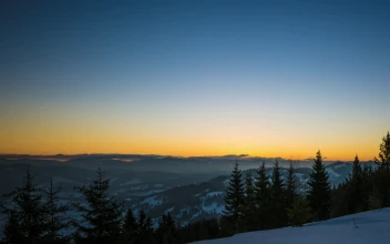 Free Stock Video Yellow Sunrise In The Snowy Mountains