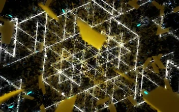 Free Stock Video Yellow Background With Triangular Lights Shapes