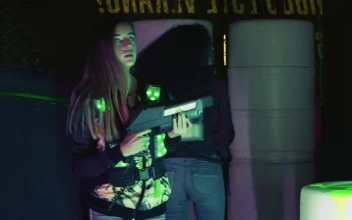 Free Stock Video Womens Team Playing Laser Tag