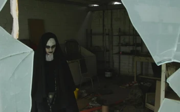 Free Stock Video Woman With Nun Costume On Halloween