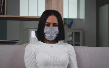 Free Stock Video Woman With Medical Face Mask Looking To Camera