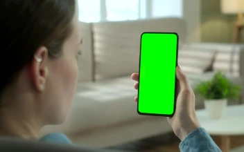 Free Stock Video Woman Watching To A Green Screen Smartphone