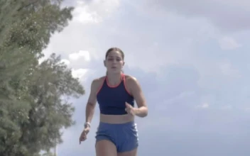 Free Stock Video Woman Running Above The Camera On A Running Track
