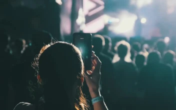 Free Stock Video Woman Recording A Story From A Concert