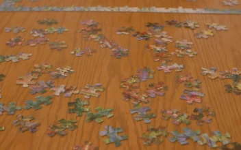 Free Stock Video Woman Putting Together A Puzzle Of Many Pieces