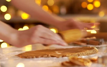 Free Stock Video Woman Preparing A Traditional Homemade Christmas Dessert