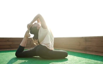 Free Stock Video Woman Practicing Yoga On A Rooftop With City View