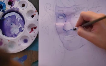 Free Stock Video Woman Painting A Face With Watercolors