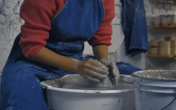 Free Stock Video Woman In A Pottery Workshop Working With Clay