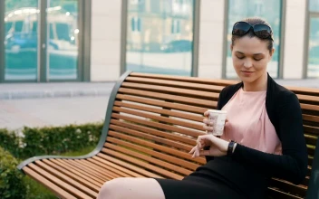 Free Stock Video Woman Drinking Coffee On A Break
