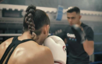Free Stock Video Woman Doing Kickbox Movements With A Coach