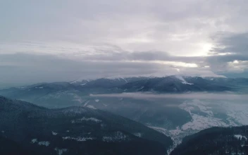 Free Stock Video Winter Environment In A Mountain Range