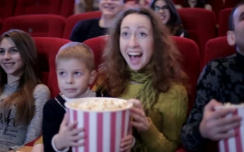 Free Stock Video Whole Family Watching A Funny Movie At The Cinema