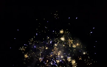 Free Stock Video White And Gold Fireworks