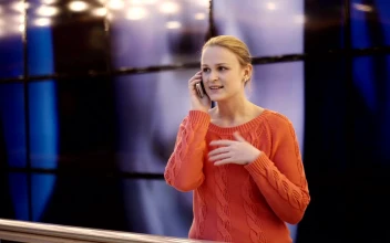 Stock Footage Woman Chatting On A Telephone