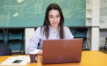 Stock Footage Woman Celebrating After Checking Results