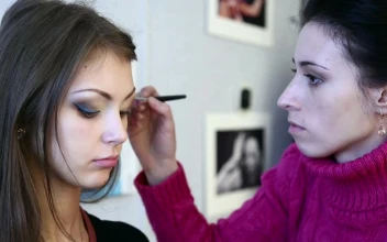 Stock Footage Woman Applying Makeup