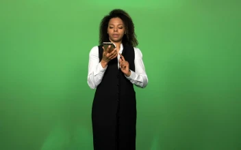 Stock Footage Woman Answering The Phone Call