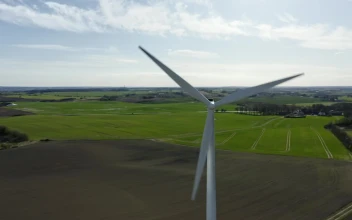 Stock Footage Wind Turbine In Farmland