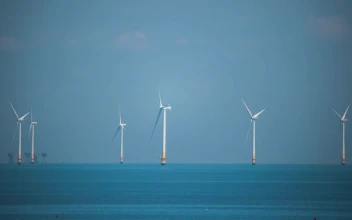 Stock Footage Wind Farms Out At Sea