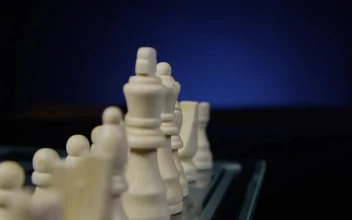 Stock Footage White Side Of A Chessboard