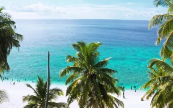 Stock Footage White Sand Paradise Beach