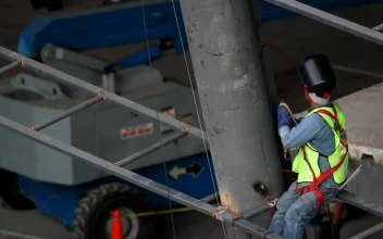 Stock Footage Welder Working At A Construction