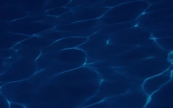 Stock Footage Waves Lines Of Light Underwater In A Pool