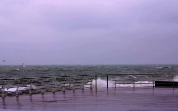 Stock Footage Waves Crashing In The Coast During A Storm