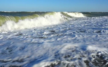 Stock Footage Wave Of The Sea Breaking On The Shore