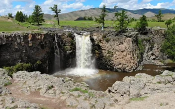 Stock Footage Waterfall And Pond
