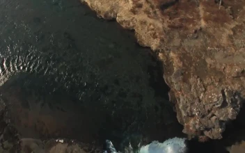 Stock Footage Water Falling Into A Canyon