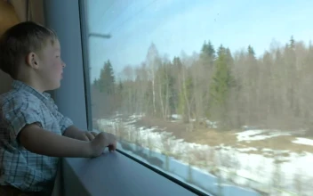 Stock Footage Watching The World Go By From A Train