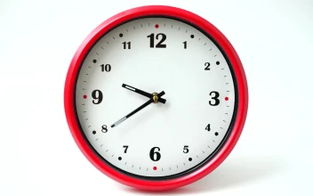 Stock Footage Wall Clock On White Background Time Lapse