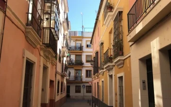 Stock Footage Walking Through The Streets Of Seville