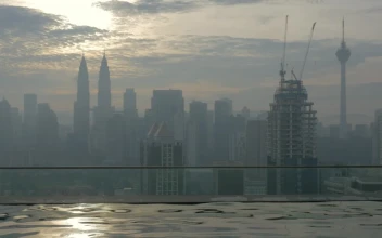Stock Footage Walking In An Infinity Pool