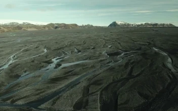 Stock Footage Volcanic Mountain Range