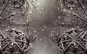 Stock Footage Virtual World Of Atoms And Their Structures