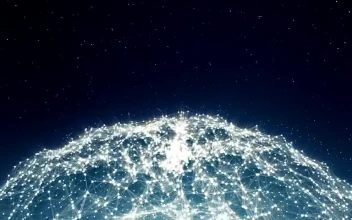 Stock Footage Virtual Neural Network Spinning