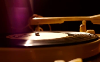 Stock Footage Vinyl Turntable Spinning