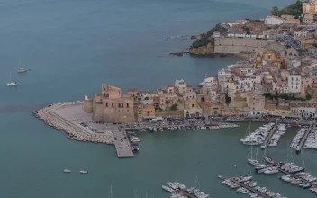 Stock Footage View Of The Marina And The Port Of An Italian