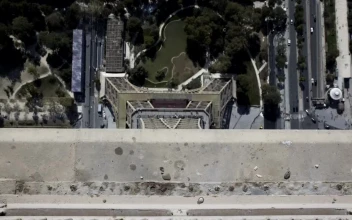 Stock Footage View From The Top Of The Eiffel Tower