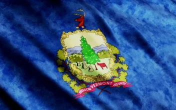 Stock Footage Vermont State Flag D Animation