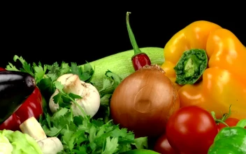 Stock Footage Vegetables With An Advertising Concept