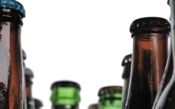 Stock Footage Various Glass Bottles Viewed In Detail