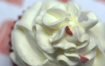 Stock Footage Valentines Day Dessert Cupcake