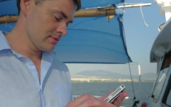Stock Footage Using A Smartphone On A Boat