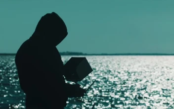 Stock Footage Using A Phone Screen With A Drone
